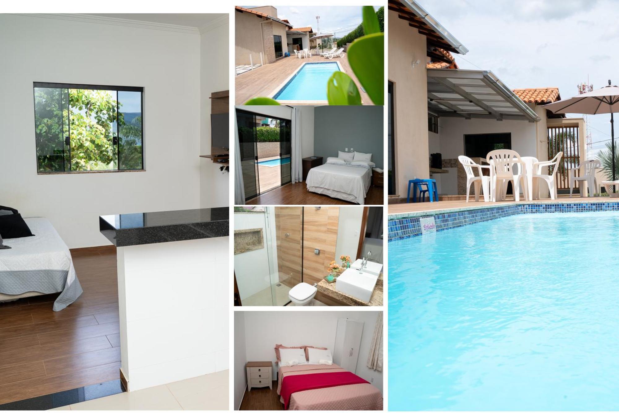 Capitólio Casa Com Piscina Vista Para Lago, 03 Quartos Confortaveis מראה חיצוני תמונה